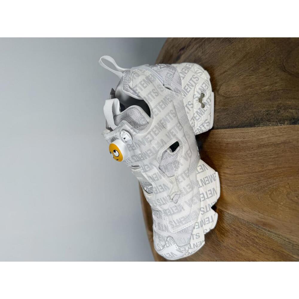 VETEMENTS x Reebok InstaPump Fury Emoji Sneakers White US 4 EU 34.5 NWB - Picture 10 of 13
